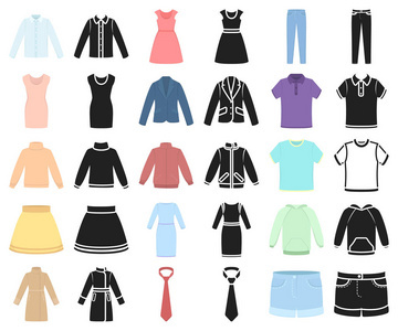 好衣服按鈕字符卡通