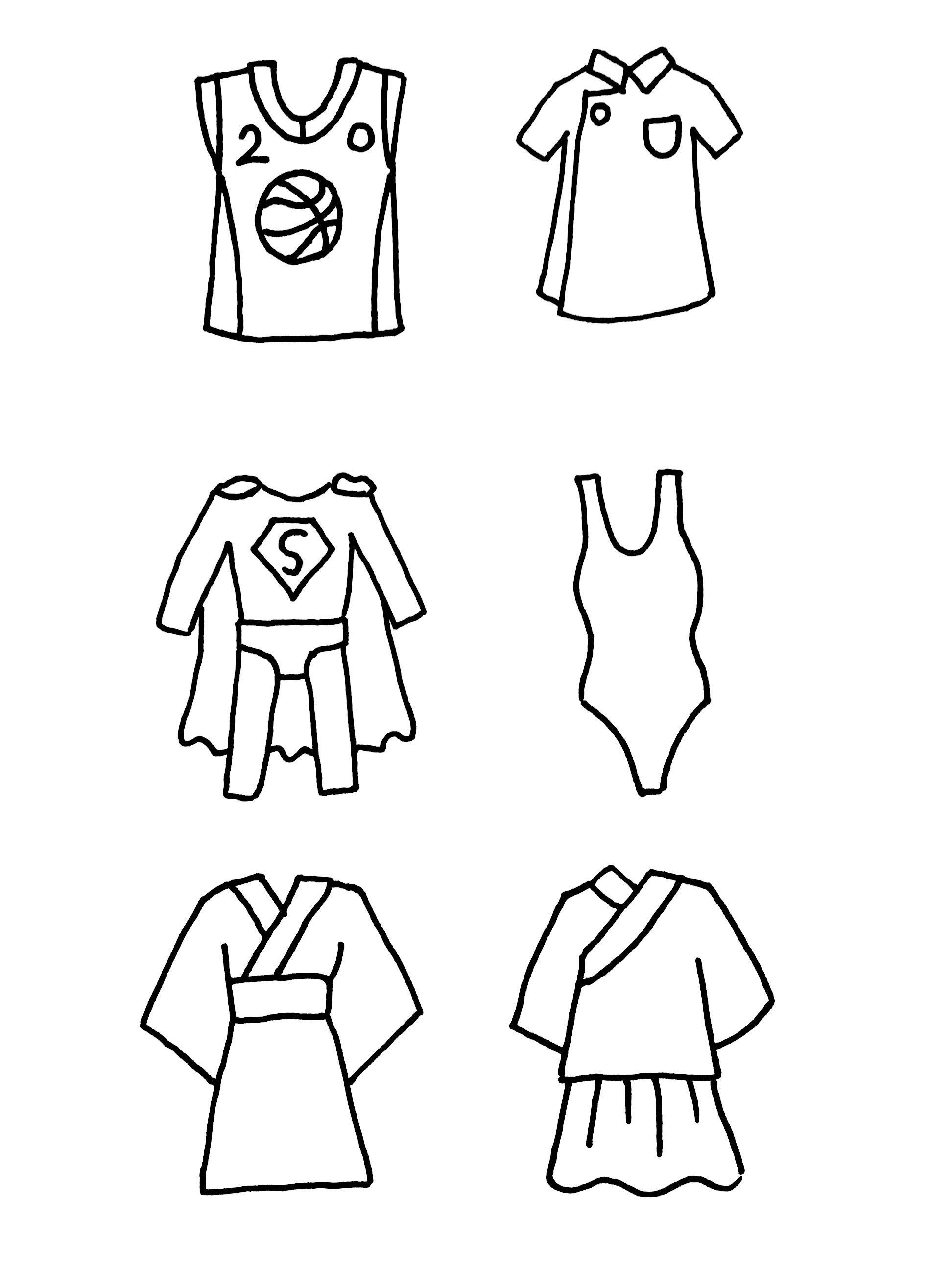 熱乎乎的~原創卡通服裝衣服簡筆畫卡通畫手賬素材來啦! 作者(