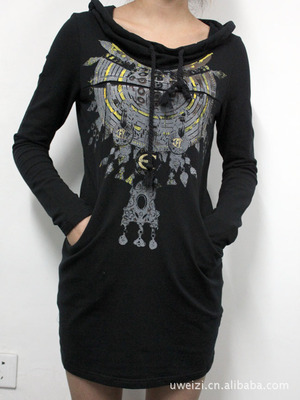 【女式服裝 套裝 韓版服飾 2011最新時尚休閑連衣裙0133129】價格,廠家,圖片,連衣裙,北京五蔚子服裝服飾-