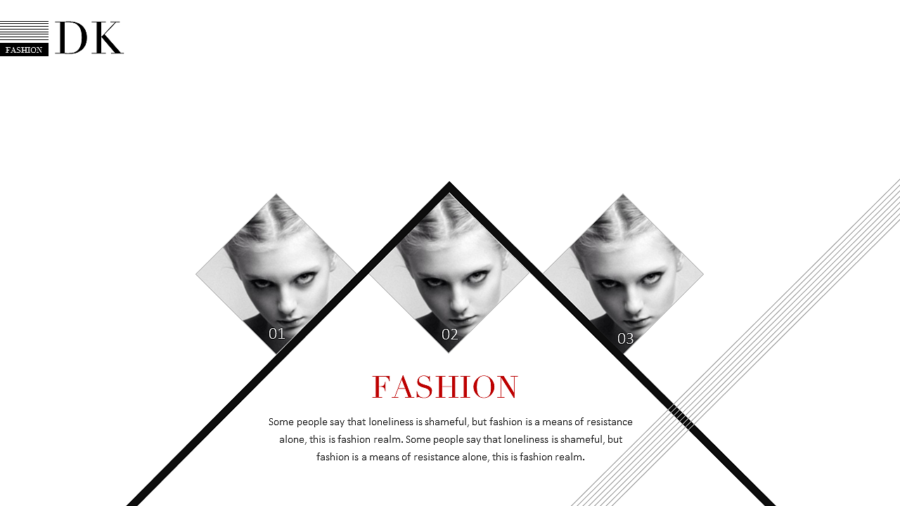 簡約時尚服裝雜志匯報展示品牌宣講PPT模板【時尚系列3】|平面|PPT/演示|山水情美 