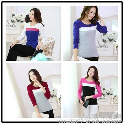 大眾服飾 優(yōu)質(zhì)女式T恤廠家直銷，低價(jià)批發(fā)盡享高清細(xì)節(jié)展示